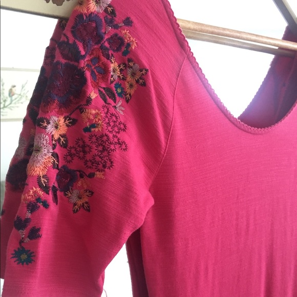 Free People Embroidered Garden Sleeve Dress - Picture 5 of 8